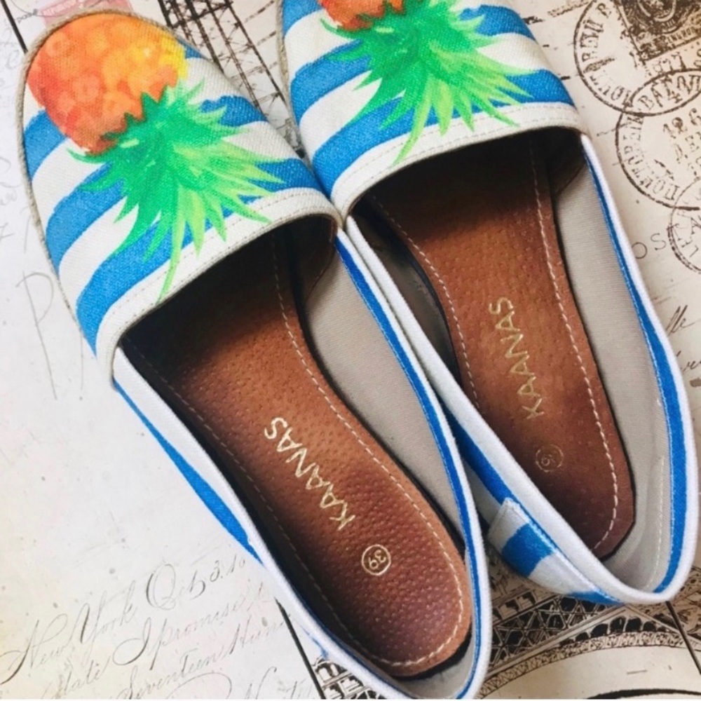 Kaanas Pineapple Express Espadrille Flats